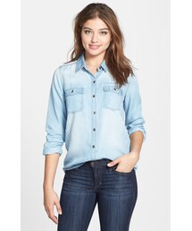 Nordstrom | Long Sleeve Chambray Shirt(シャツ/ブラウス)