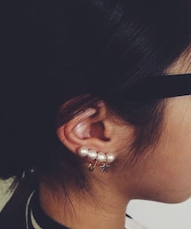 m.accessaries | コットンパールのイヤーカフ.·˖*✩⡱(イヤリング)