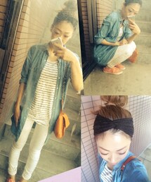 ZARA | シャツワンピース
白デニム
ボーダー(ワンピース)