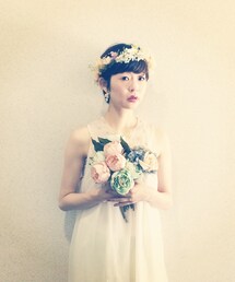 pomponne | pomponne花冠  22000yen

プリザーブドフラワーを使用しています○(その他ヘアアクセサリー)