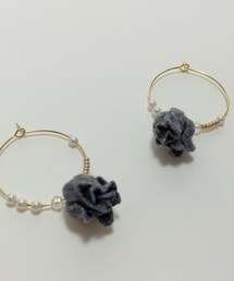 pomponne | pomponneピアス
黒と二色○(ピアス(両耳用))