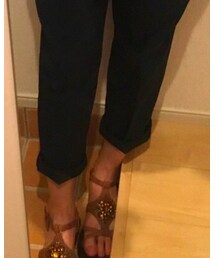 ZARA | 深いグリーンの色がお気に入り☺️(その他パンツ)