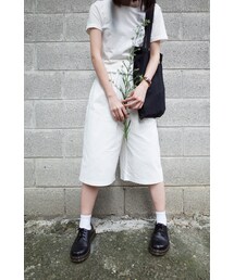 MEIER.Q | 隨興時尚打摺八分寬褲(カーゴパンツ)