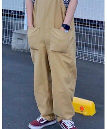 FREAK'S STORE | GUNG HO × FREAK'S STORE 別注オーバーオール / ビッグシルエット / サテン(オールインワン・サロペット)