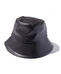 FAUX LEATHER BUCKET HAT | ハット