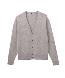 無印良品 | アルパカ入り洗えるＶネックカーディガン 紳士L・ライトグレー(カーディガン/ボレロ)