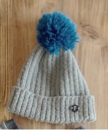 ぽんぽんニット帽(ニットキャップ/ビーニー)