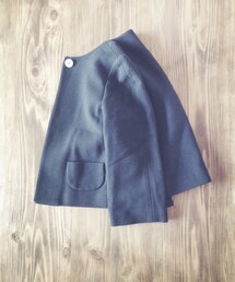 DRESSTERIOR | ちびポケットジャケット(ノーカラージャケット)