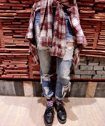 Kana&Caesar | 牛仔男友褲(デニムパンツ)