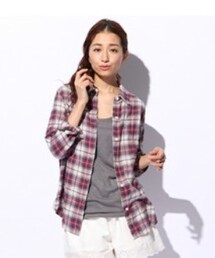 Kana&Caesar | 紅色格子襯衫(シャツ/ブラウス)