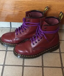 Dr. Martens | 紐を紫に変えてみました( ¨̮ )(ブーツ)