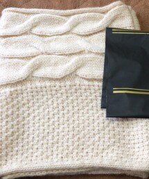 不明 | 上下で編み方が違います( ¨̮ )(ストール/ショール)