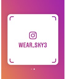 Instagram | Instagram ID: wear_sky3(その他)