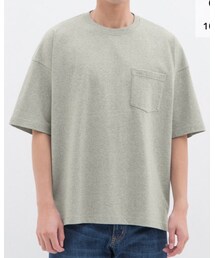 GU | スーパービッグT(5分袖)Mサイズ(Tシャツ/カットソー)