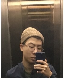 asos | fisherman beanie hat in camel twist(ニットキャップ/ビーニー)