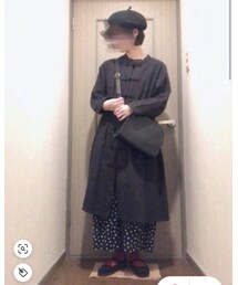 ⭐️ずーちゃんがコーデ参考にしてくれた⭐️ | チャイナワンピにドット柄をレイヤード💖可愛い過ぎ😆(その他)
