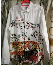 Design Tshirts Store graniph | レッサーパンダに連れられて‥(シャツ/ブラウス)