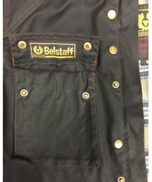 BELSTAFF | 年代によって違うようですが、コレはポケットのフラップの裏にロゴがあります。(ライダースジャケット)
