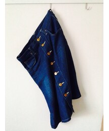 デニムスカート（膝下丈）(デニムスカート)