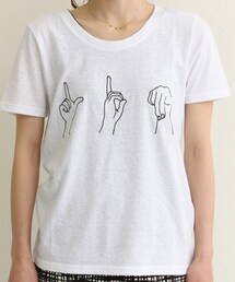 KARINE | 指文字Tシャツ(Tシャツ/カットソー)