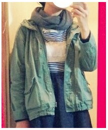 cepo | フード付きミリタリージャケット(ミリタリージャケット)