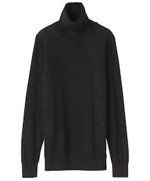 無印良品 | 黒のタートルネック(ニット/セーター)