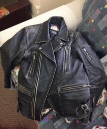 blackmeans | blackmeans × labrat  ダブルライダースジャケット(ライダースジャケット)