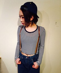 short border longT/The Rebar Cafe(used)(Tシャツ/カットソー)