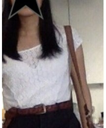 Mexx  | white lace tee(Tシャツ/カットソー)