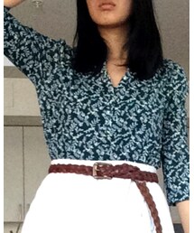 H&M | vine-print blouse(シャツ/ブラウス)