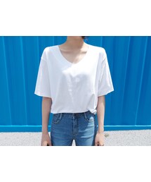 FLYMODEL | ドロップショルダーコットンTシャツ(Tシャツ/カットソー)