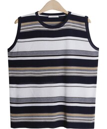 FLYMODEL | ストライプニットノースリーブトップ(Tシャツ/カットソー)