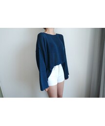 FLYMODEL | ラウンドネック長袖プルオーバー(Tシャツ/カットソー)