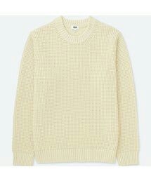 UNIQLO | ワッフルクルーネックセーター(長袖)(ニット/セーター)