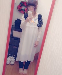 シフォンロングワンピース(ワンピース)