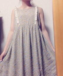 小花柄 フリル ワンピース(ワンピース)