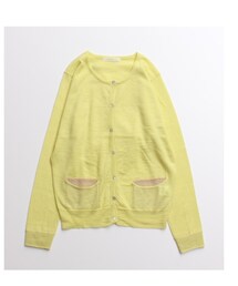 bulle de savon | 黄色カーデ(カーディガン/ボレロ)