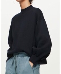 GU | モックネックスウェット/Mサイズ(スウェット)