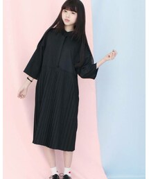 FunkyLook | 五分袖百褶洋裝(シャツワンピース)