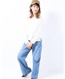 RETRO GIRL | デニムワイドパンツ(デニムパンツ)
