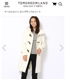 MACPHEE | ウールメルトン ロングダッフルコート(ダッフルコート)