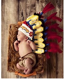 ニューボーンコスチューム | インディアンのニューボーンコスチューム(コスチューム/パーティーグッズ)