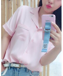 mixxmix | 最近のトレンドパジャマ風シャッツ💕(シャツ/ブラウス)