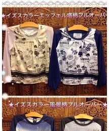 ScoLar | イズスカラーエッフェル塔切替プルオーバー(Tシャツ/カットソー)