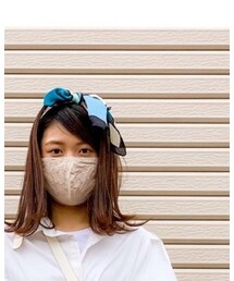 持ってるスカーフを巻いてみました😊 | バンダナ/スカーフ