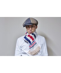 CORNILLON | CORNILLON(コルニヨン) フランス製ドットボーダーマフラー OFF(マフラー)