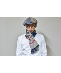 CORNILLON | CORNILLON（コルニヨン）　　フランス製タータンチェックマフラー NVY(マフラー)