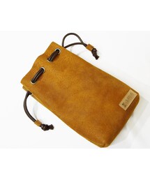 IMYLAB(アイマイラボ) ハンドメイド レザーきんちゃく CAM(かごバッグ)