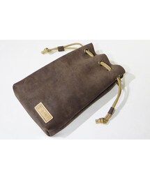IMYLAB(アイマイラボ) レザーきんちゃく袋 BRN(かごバッグ)