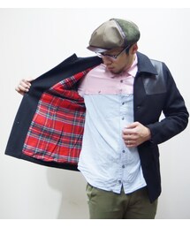 NEVER TRUST | NEVERTRUST（ネバートラスト）　　ドンキージャケット・レザーショルダーパッチ(その他アウター)